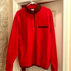 Men’s XL red Old Navy fleece pullover. EUC